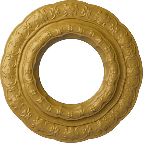 Ekena Millwork Lisbon Ceiling Medallion (Fits Canopies up to 7"), 15 3/8"OD x 7"ID x 1"P, Iridescent Gold CM15LIIGS - main